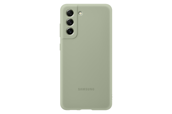 Samsung Galaxy S21 FE Siliconen Hoesje - Olijfgroen
